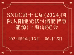 SNEC第十七届(2024)国际太阳能光伏与储能智慧能源(上海)展览会